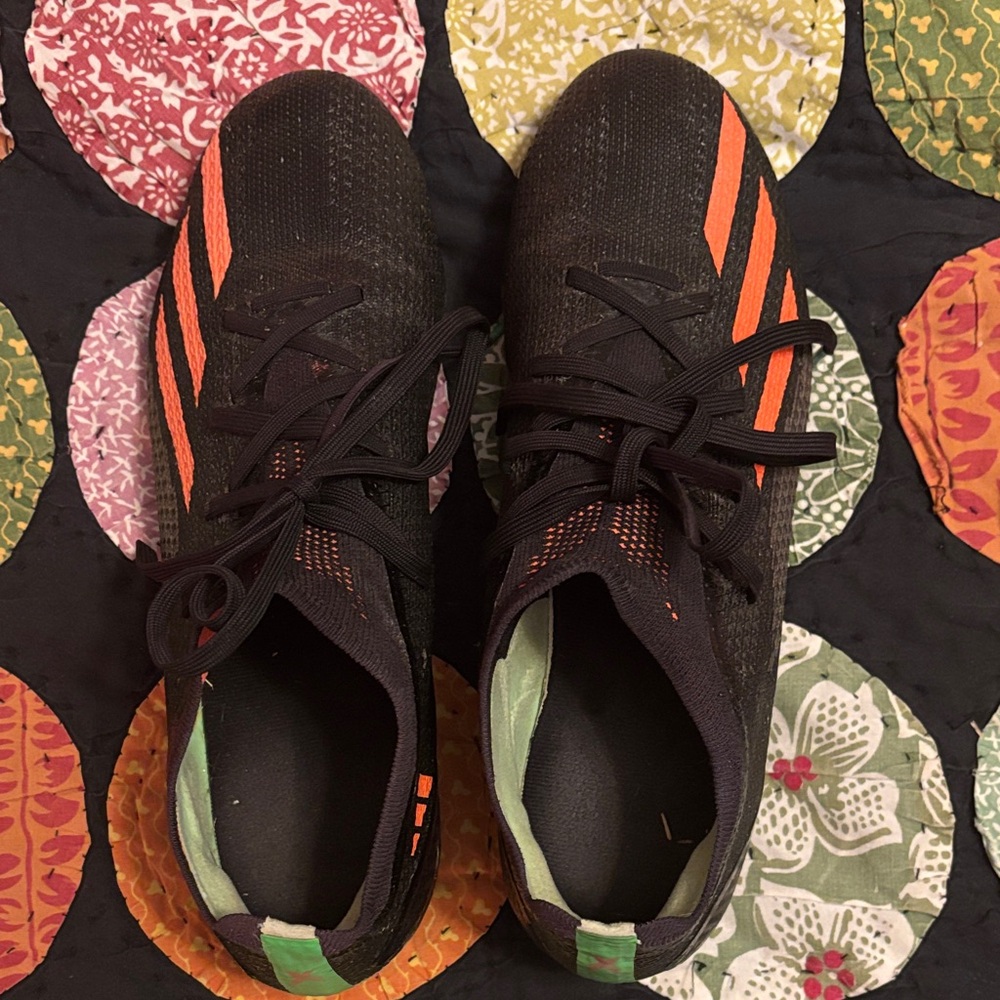 Sleek design, sock fit, Adidas sock fit soccer cleats.